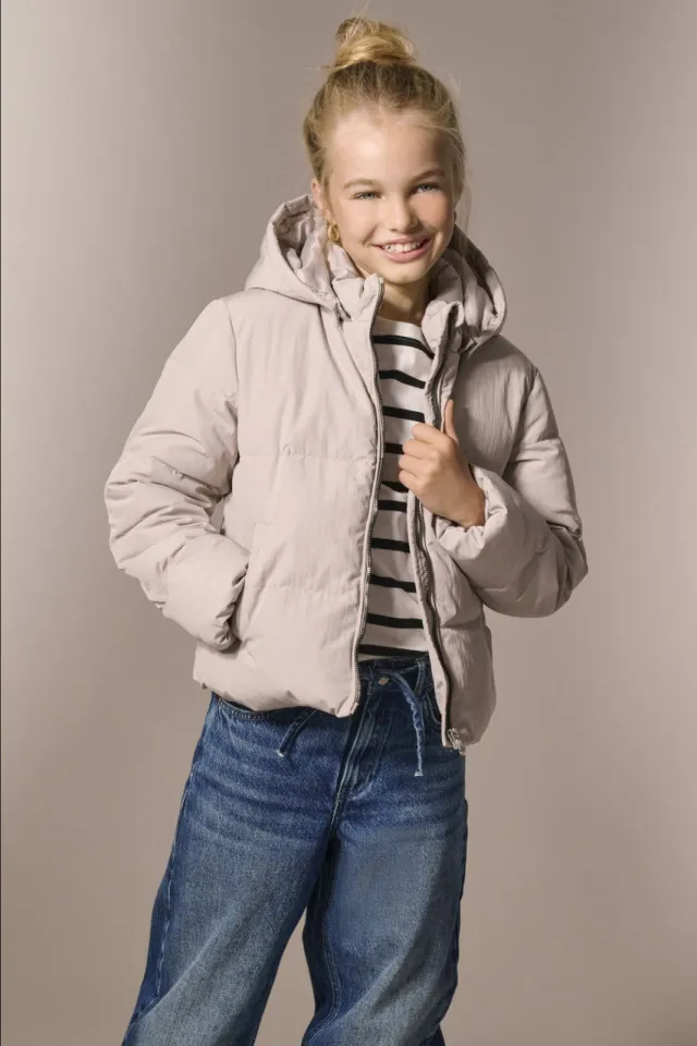 Only KIDS ONLY GIRL KOGDOLLY gewatteerde winterjas grijs
