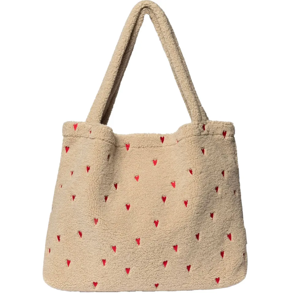 Studio Noos Teddy Hearts Mom Bag luiertas ecru