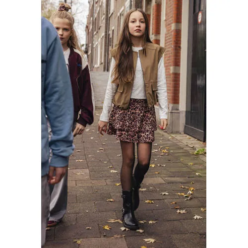 Indian Blue Jeans oversized gilet - bruin, foto 4