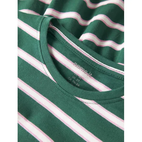 NAME IT MINI gestreepte longsleeve groen, foto 3