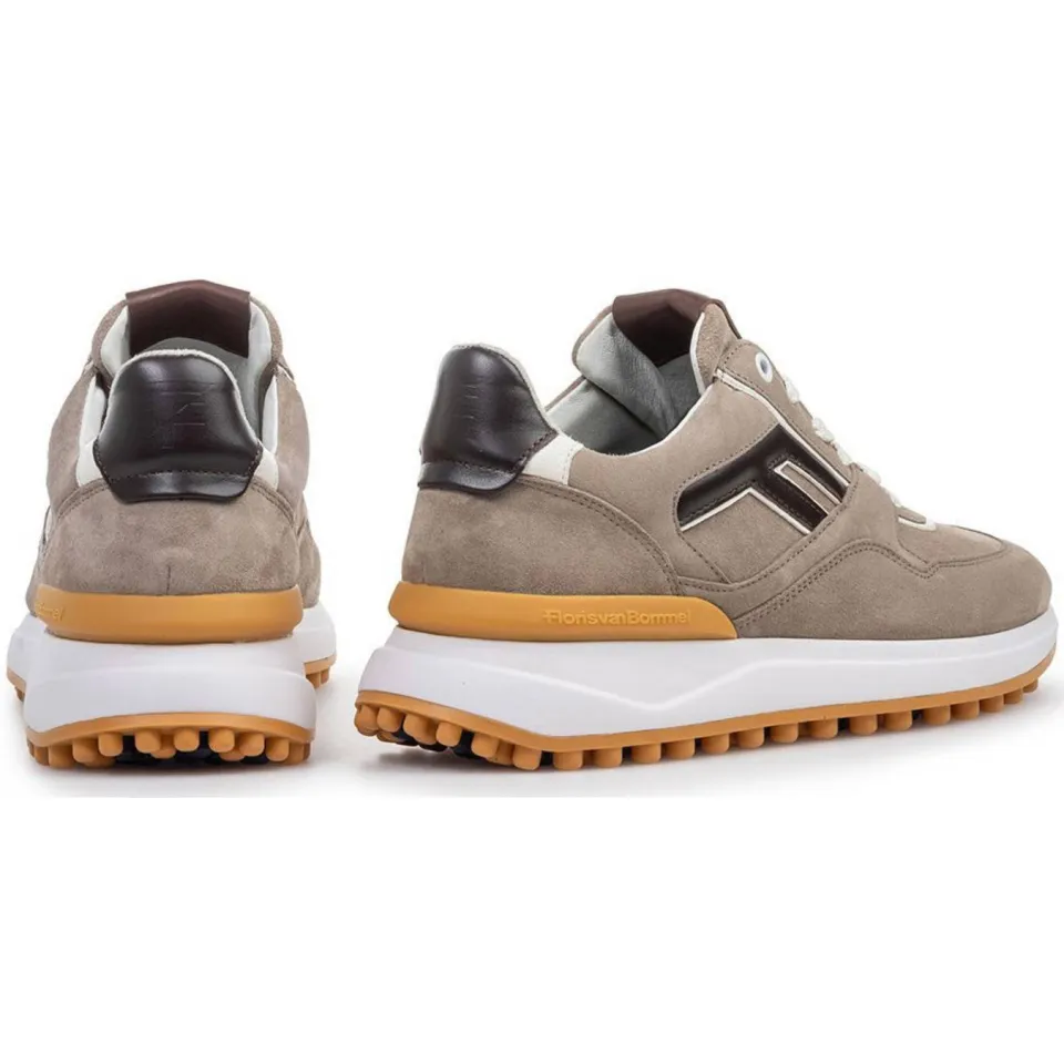 Floris Van Bommel Noppi 38.12 suède sneakers lichtbruin taupe, foto 3