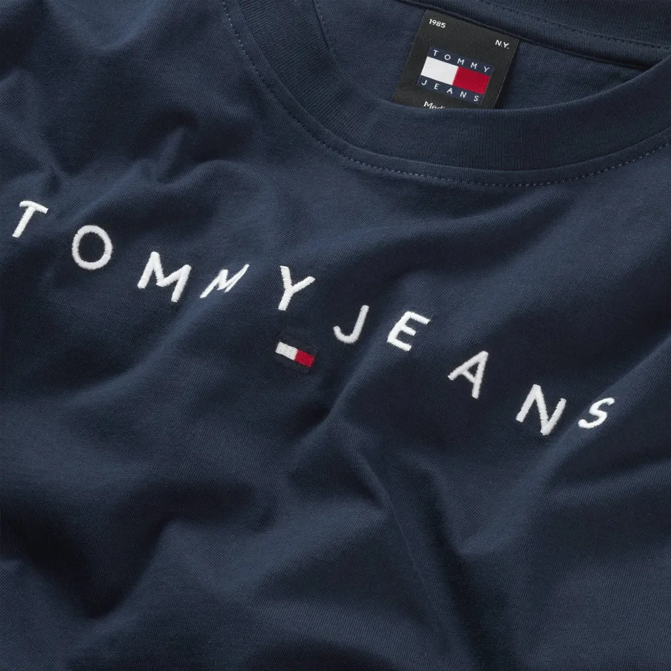 Tommy Jeans regular T-shirt donkerblauw, foto 6