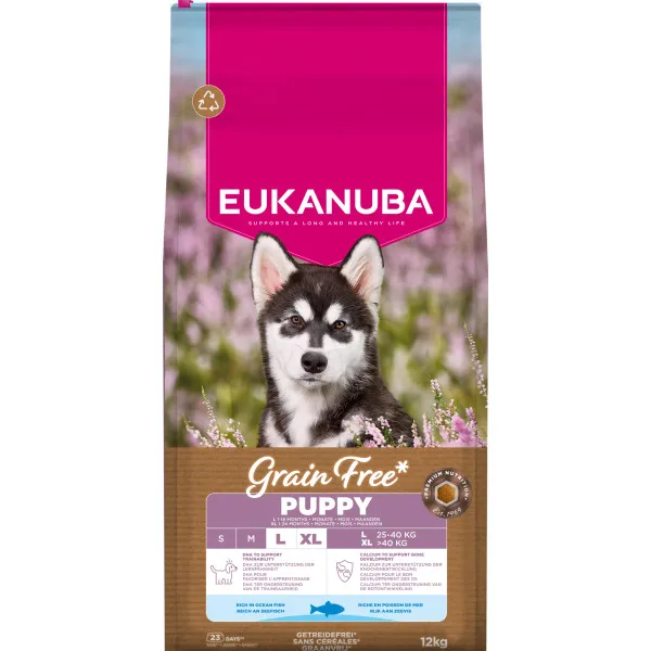 Eukanuba Grain Free Puppy L/XL zeevis droogvoer hond