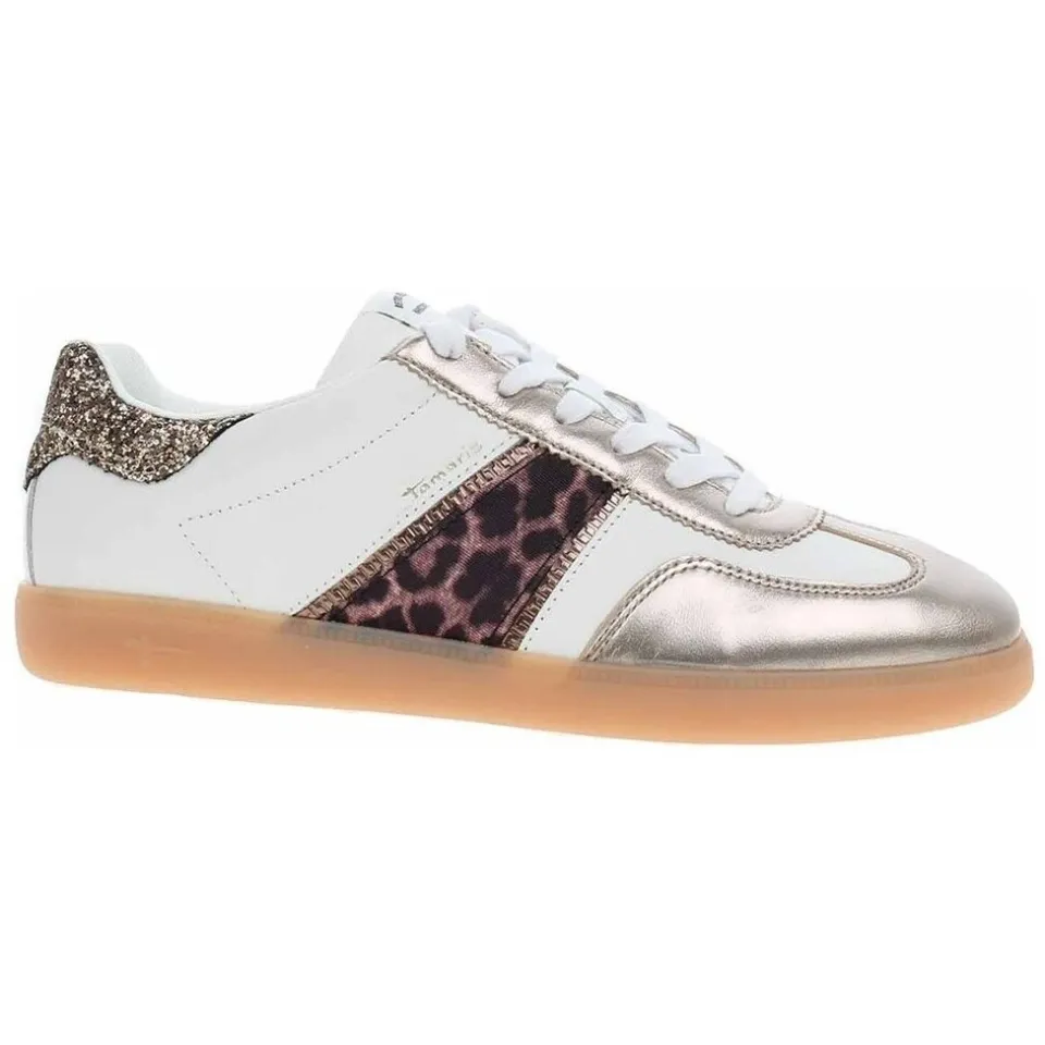 Tamaris lage sneakers wit
