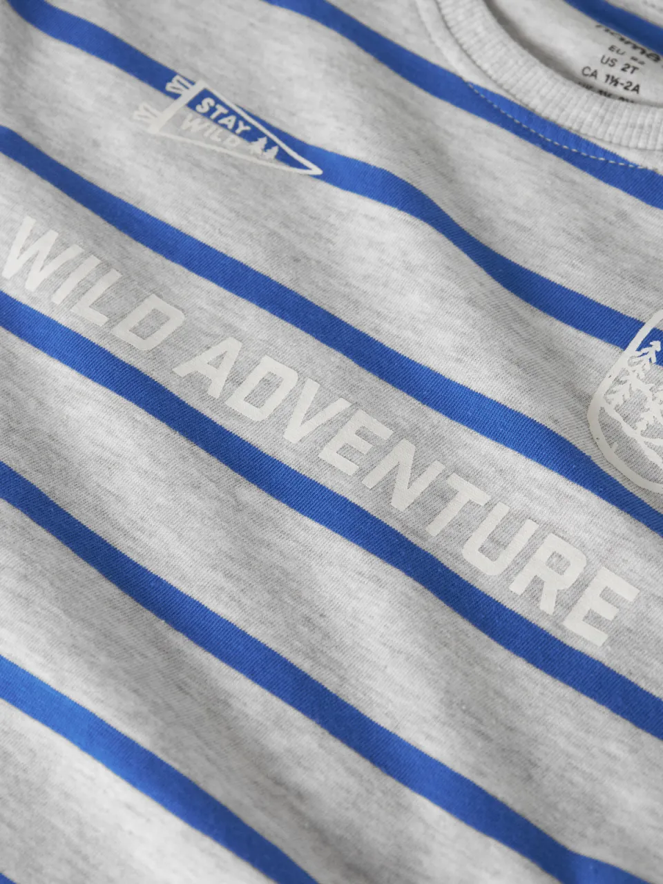 NAME IT MINI gestreepte longsleeve grijs, foto 4