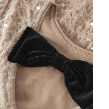 NAME IT KIDS blousetop ecru met pailletten, foto 3