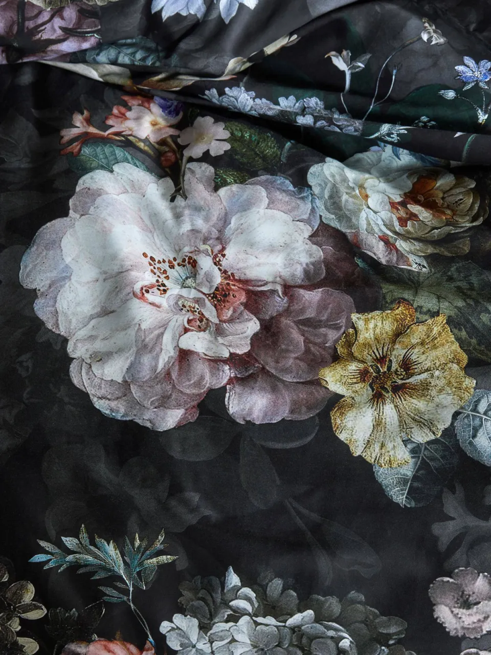 Essenza Fleur Festive dekbedovertrek blooming black, foto 7