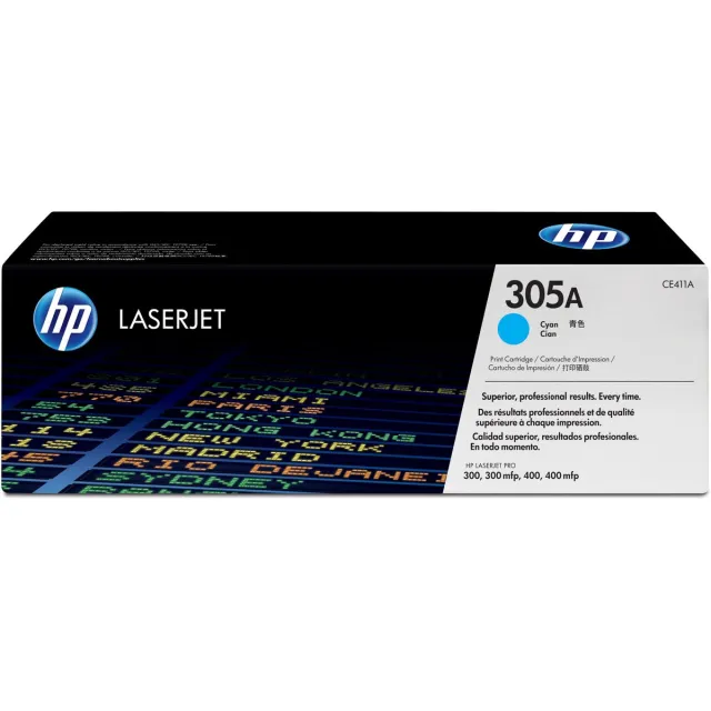 Hp CE411A 305A Toner Cyaan, 2.6k