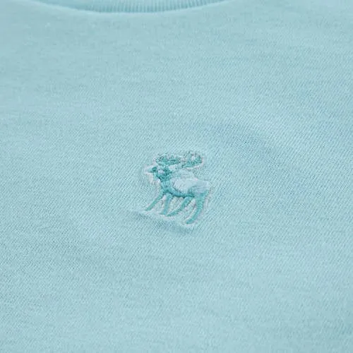 Abercrombie & Fitch t-shirt lichtblauw, foto 4
