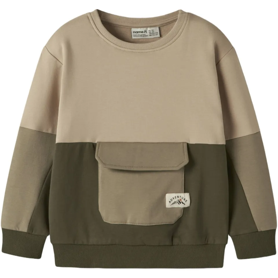 NAME IT MINI sweater - groen/beige, foto 2