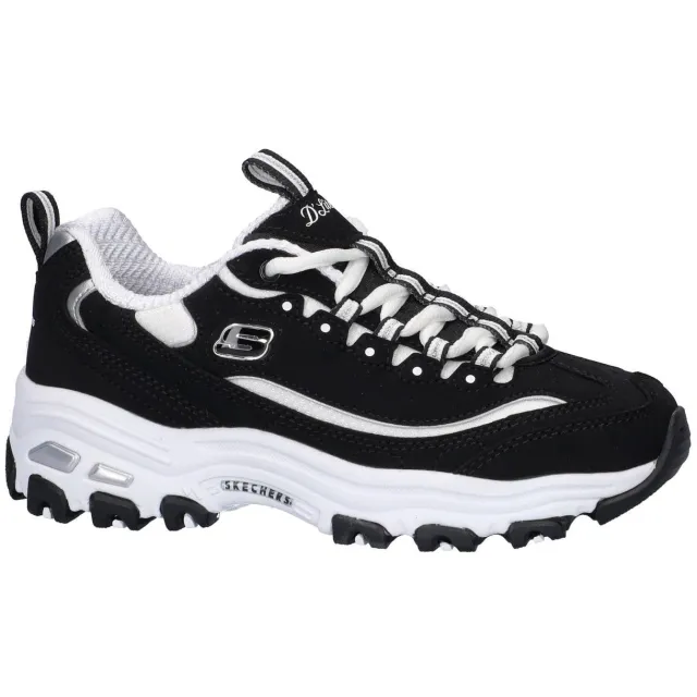 Skechers D'Lites chunky sneakers - zwart/wit