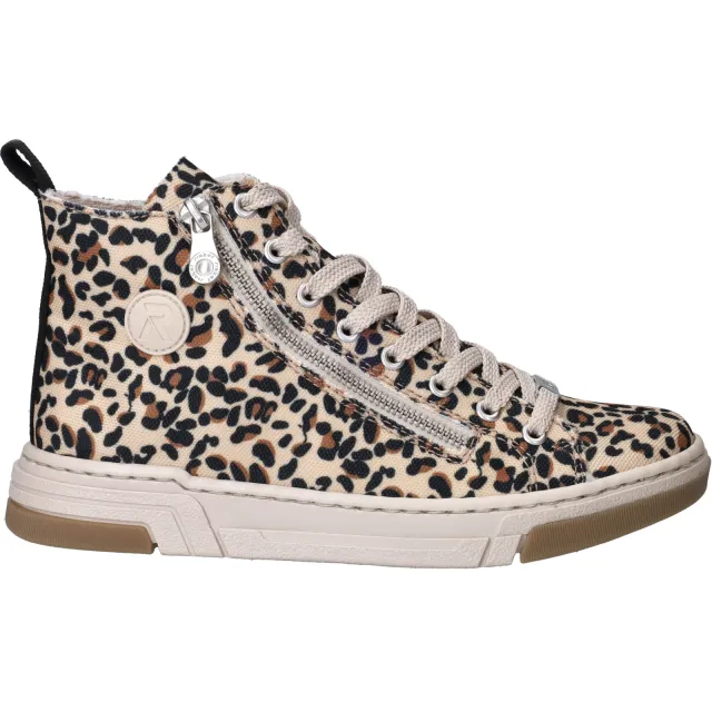 Rieker N3903-90 hoge sneakers beige