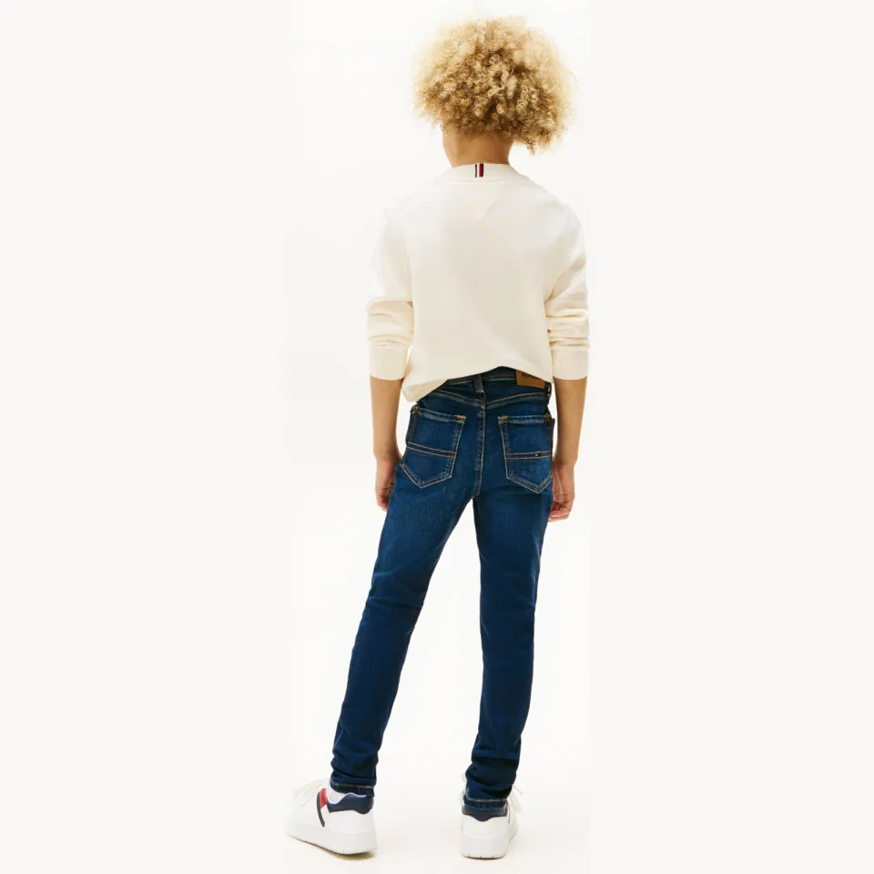 Tommy Hilfiger regular fit jeans dark blue denim, foto 4