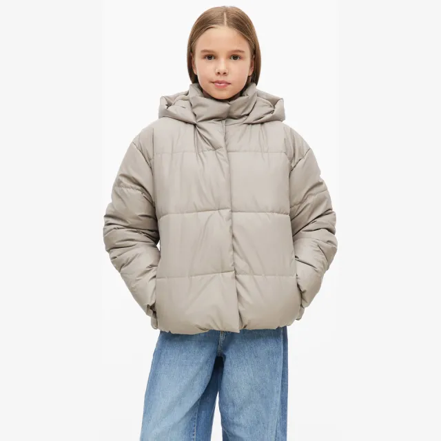 s.Oliver gewatteerde winterjas taupe