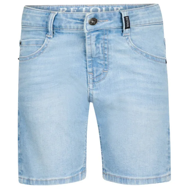 Retour Jeans regular waist short light blue denim