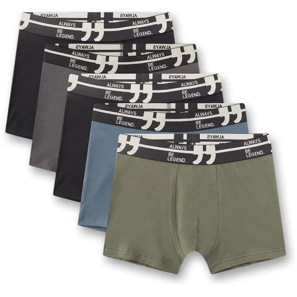 Sanetta Kid's Set Shorts 5-Pack - Onderbroek, grijs