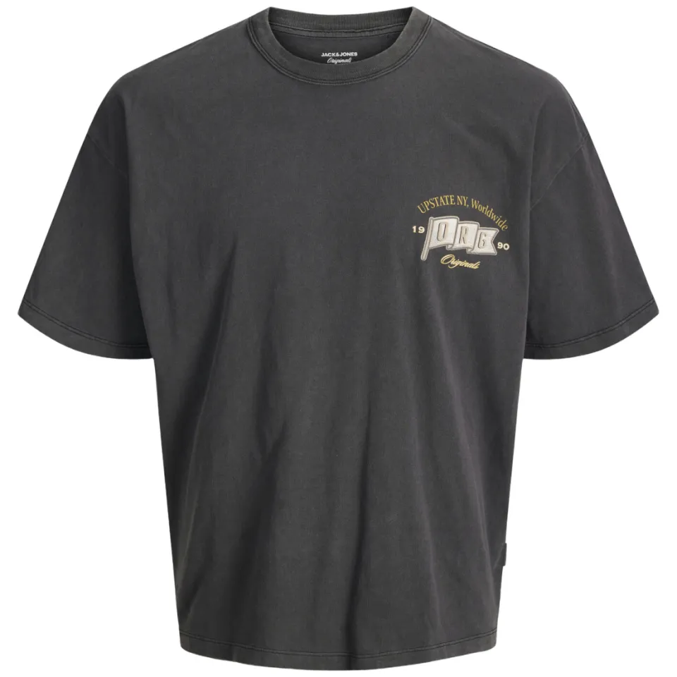 Jack & Jones T-shirt donkergrijs zwart, foto 2