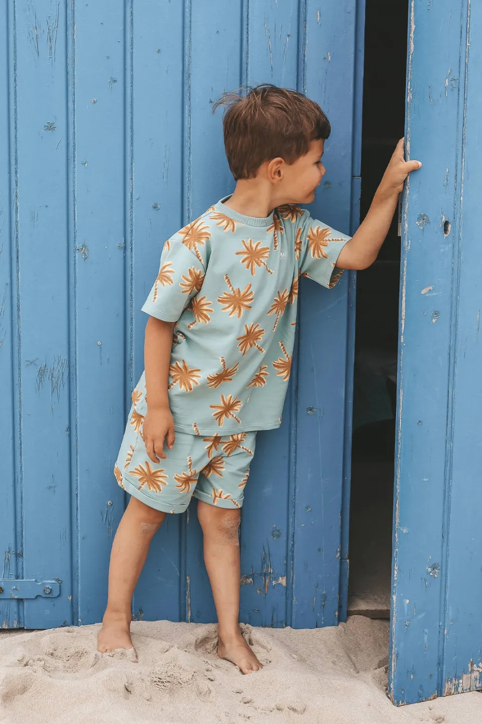 Your Wishes regular waist sweatshort blauw, foto 3