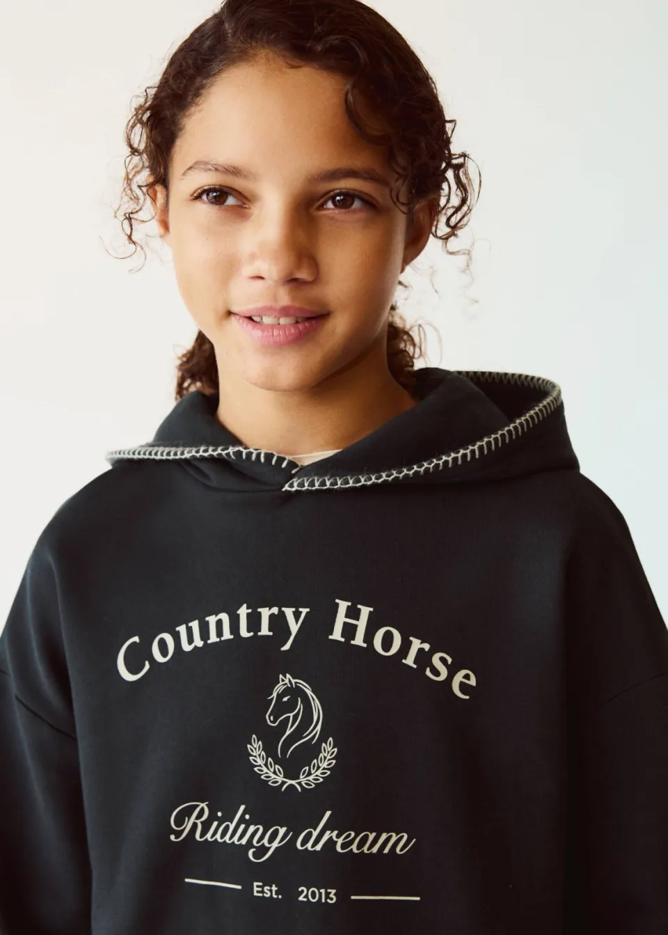 Mango Kids hoodie met tekst - antraciet, foto 4