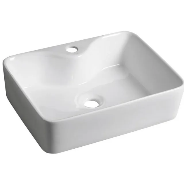 Sapho Balena opbouwwastafel rechthoekig wit
