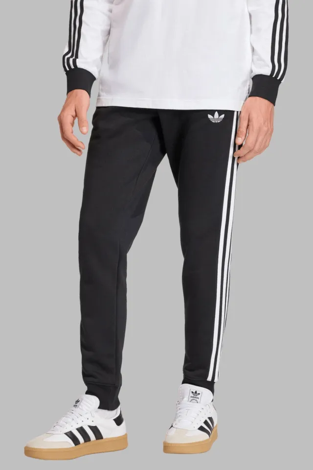Adidas Originals regular fit gestreepte joggingbroek - zwart/wit, foto 3