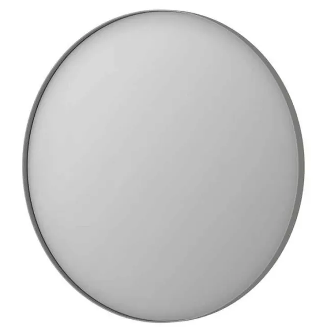 Ink Spiegel Rond Geborsteld RVS Aluminium Kader 40 x 3,5 cm