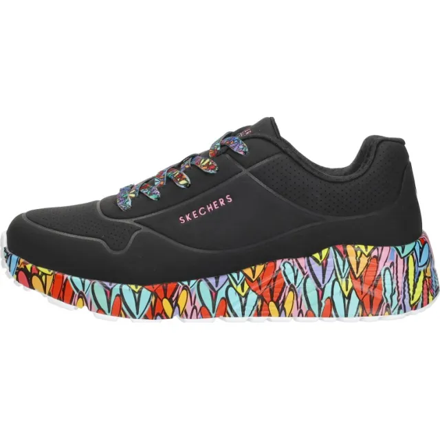 Skechers Uno Lite Subtle Love lage sneaker zwart, foto 2