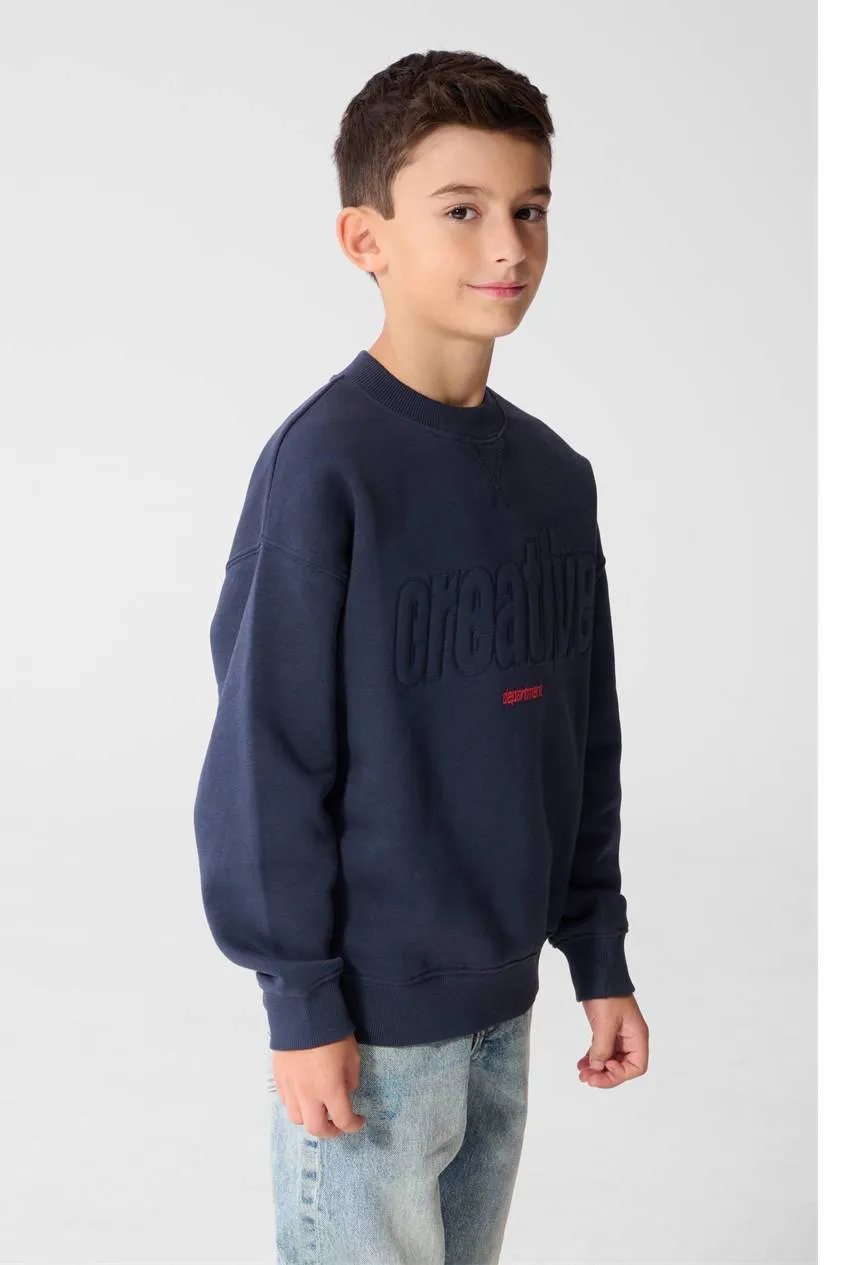 Shoeby sweater met logo - donkerblauw, foto 4