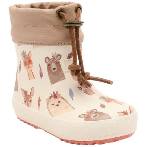 Bisgaard regenlaarzen met print - ecru/beige, foto 3