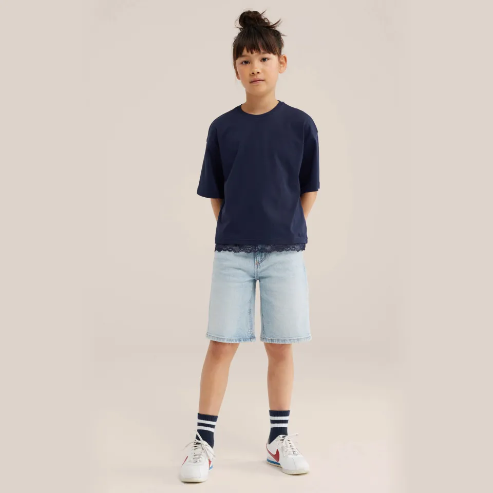 WE Fashion T-shirt donkerblauw, foto 4