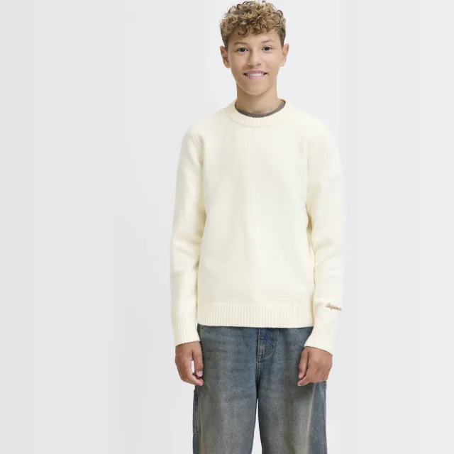 Jack & Jones JUNIOR pullover ecru gebreid