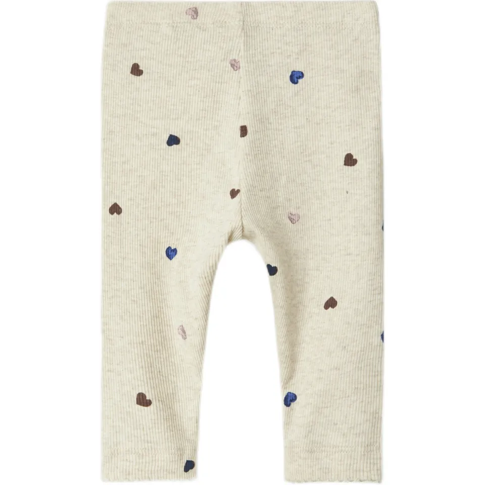 NAME IT BABY legging met hartjes beige, foto 2
