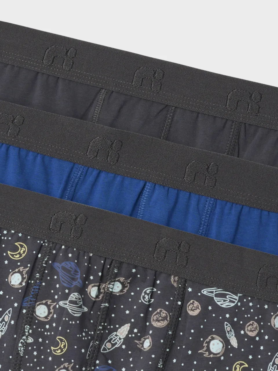 NAME IT boxershorts Iron Space 3-pack donkergrijs/blauw, foto 5