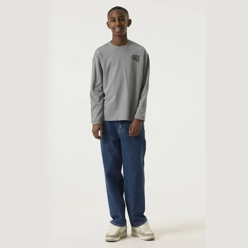 Garcia rechtvallende longsleeve grijs, foto 4