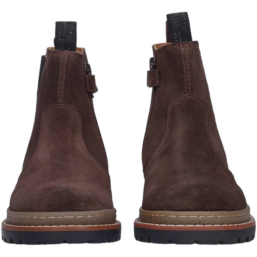 Braqeez suède enkelboots - donkerbruin, foto 5