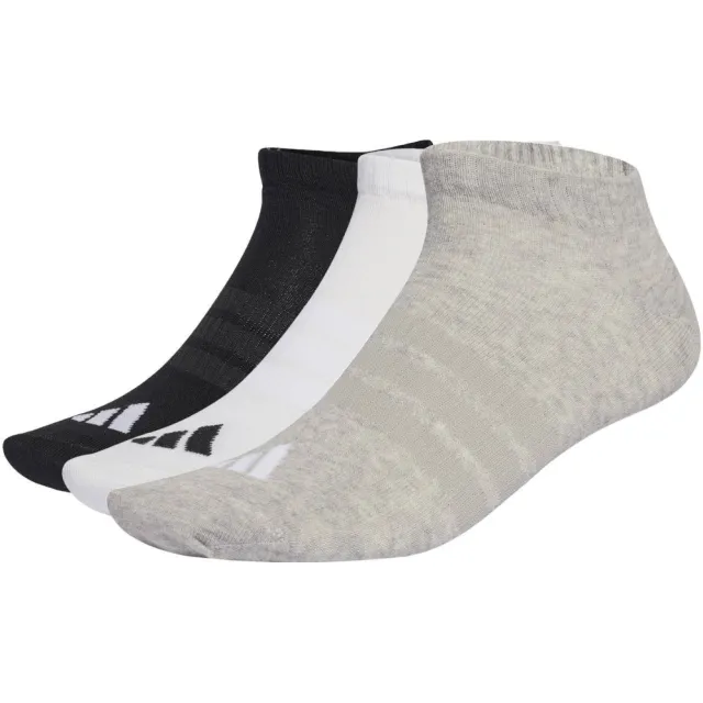 Adidas Thin&Light Essentials low cut sokken 3 pack zwart/wit/zand