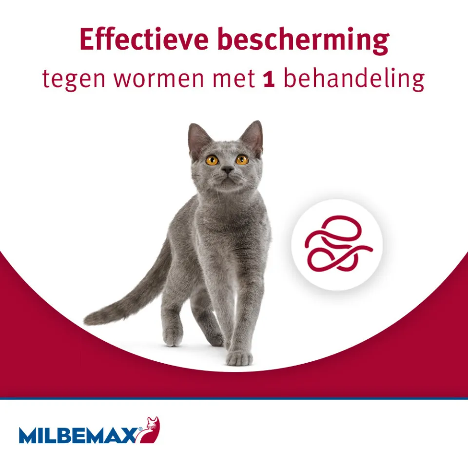 Milbemax Ontworming Tabletten Kat/Kitten 0,5 - 2 kg 2 tabletten, foto 3