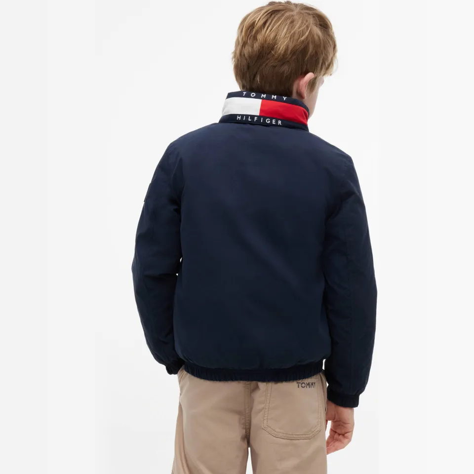 Tommy Hilfiger gewatteerde winterjas donkerblauw, foto 3