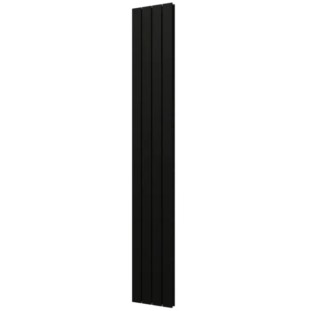 Designradiator Plieger Cavallino Retto Dubbel 905 Watt Middenaansluiting 200x29,8 cm Mat Zwart