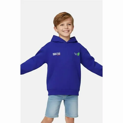 Cars Little Cars hoodie met backprint blauw Kobaltblauw