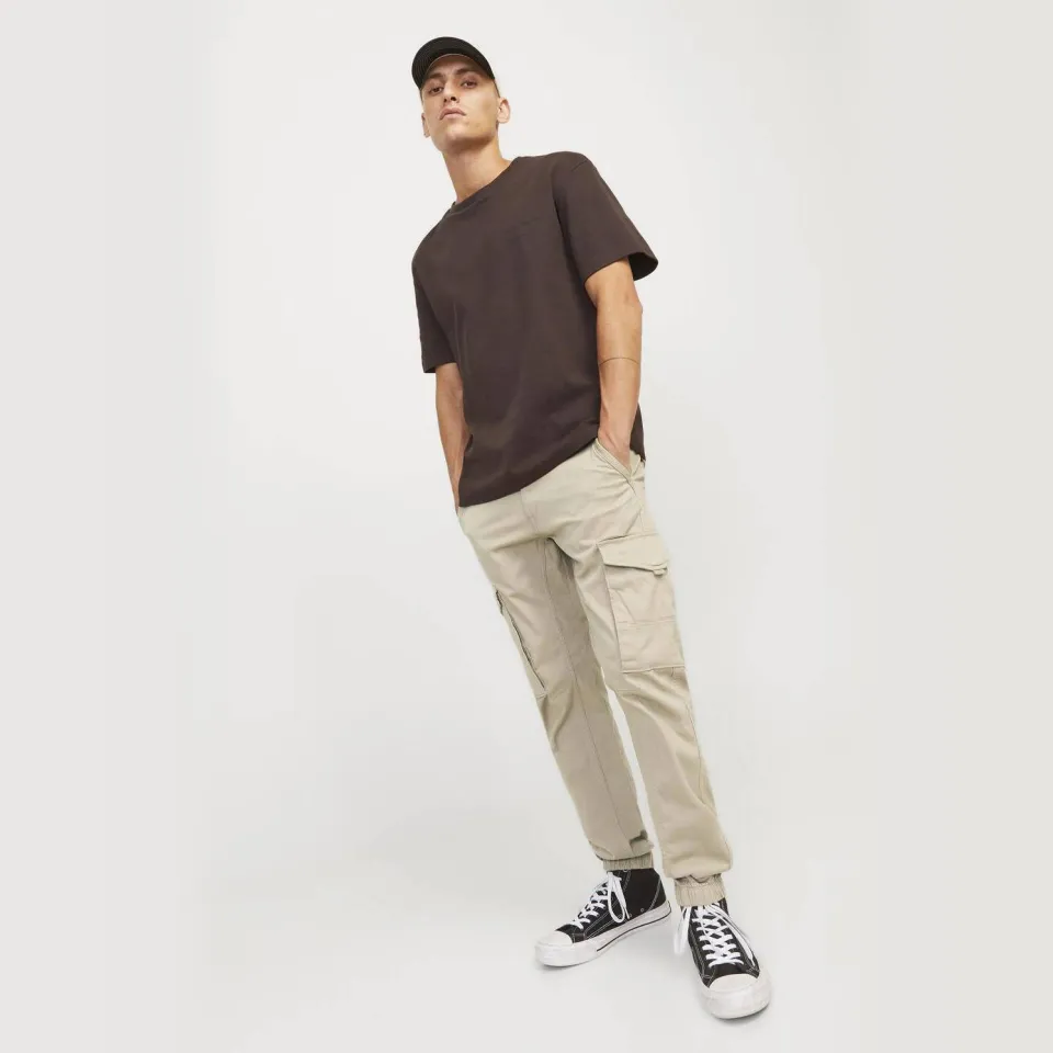 Jack & Jones JPSTPAUL cargobroek beige