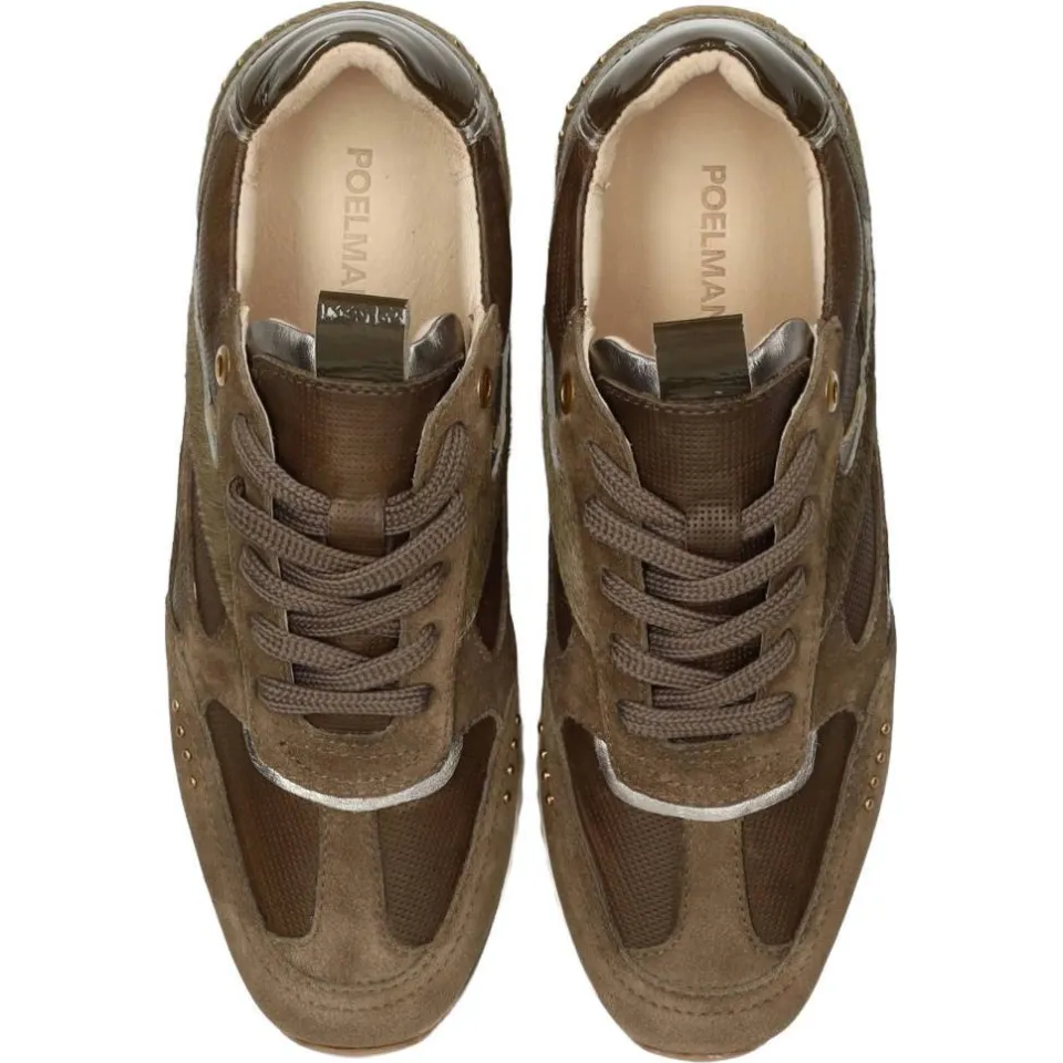 Poelman leren sneakers - groen, foto 3