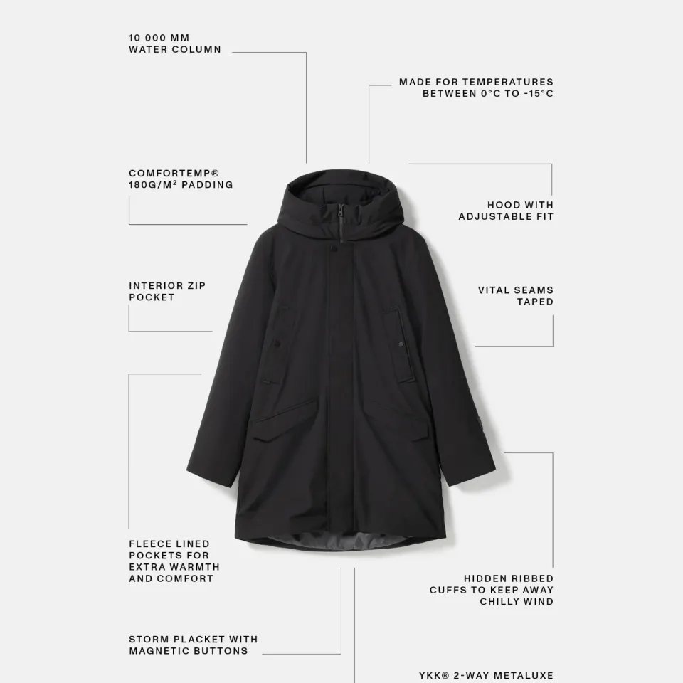 Elvine Alrik parka zwart, foto 4