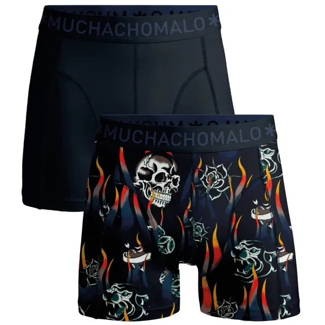 Muchachomalo Heren 2-pack Boxershorts Veelkleurig