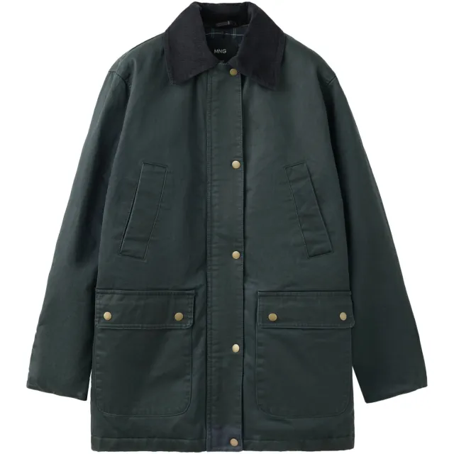 Mango TEEN winterparka donkergroen Donkerblauw