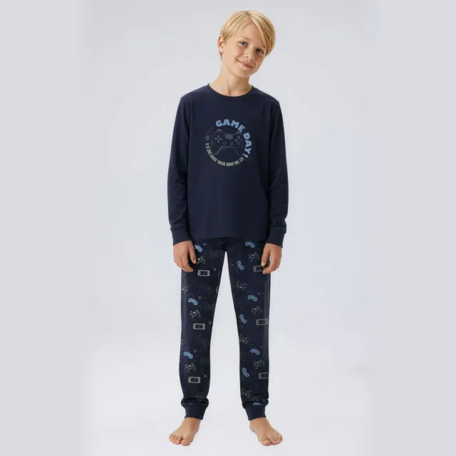 NAME IT Gamer pyjama donkerblauw
