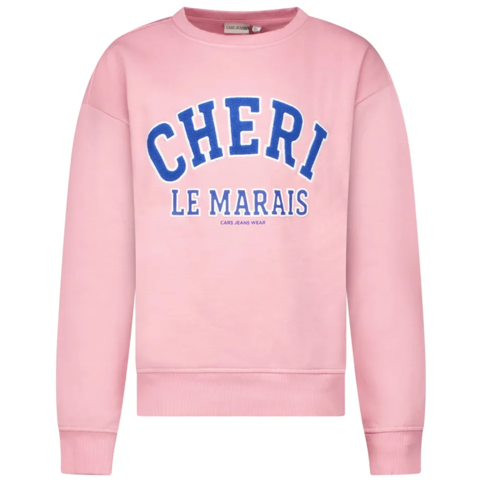 Cars sweater met print - lichtroze/blauw, foto 2