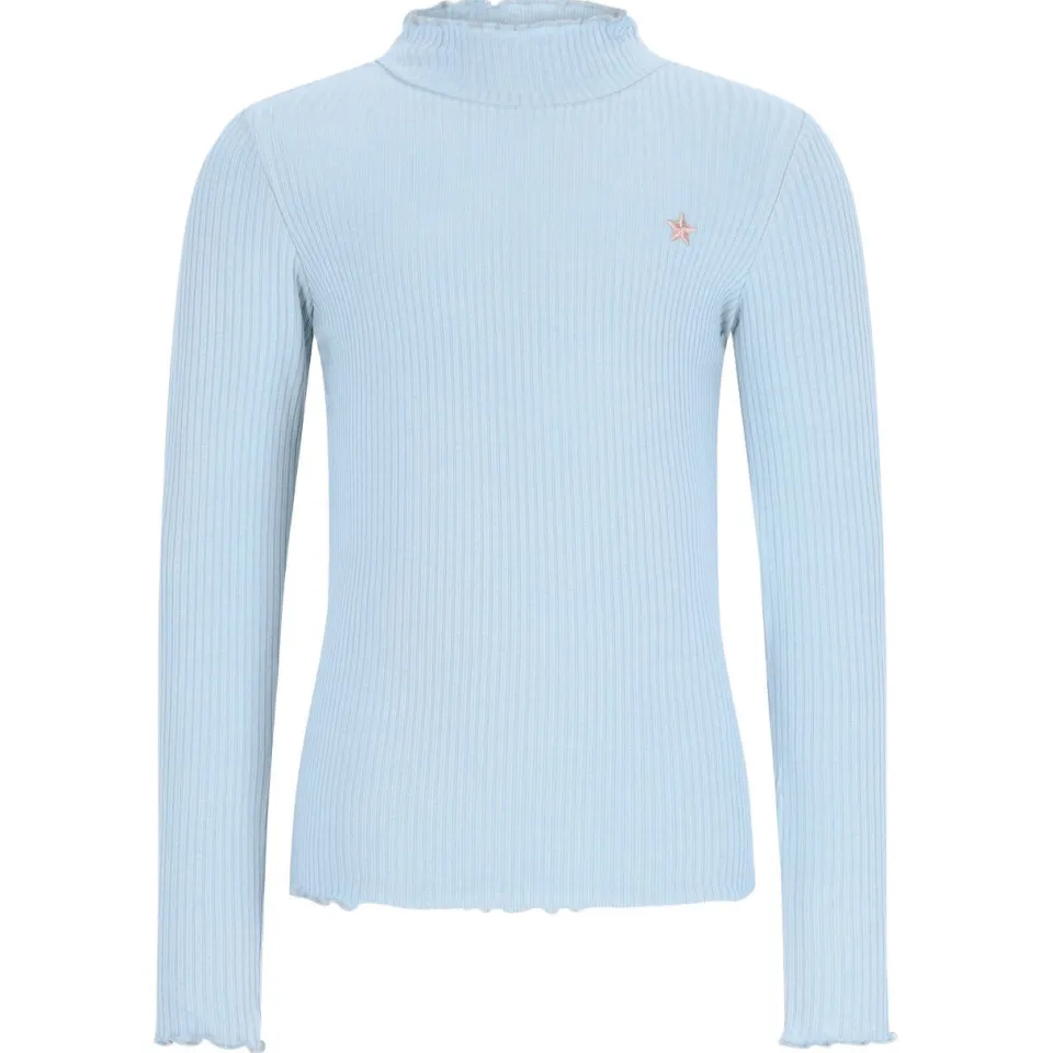 Like Flo getailleerde longsleeve lichtblauw, foto 2