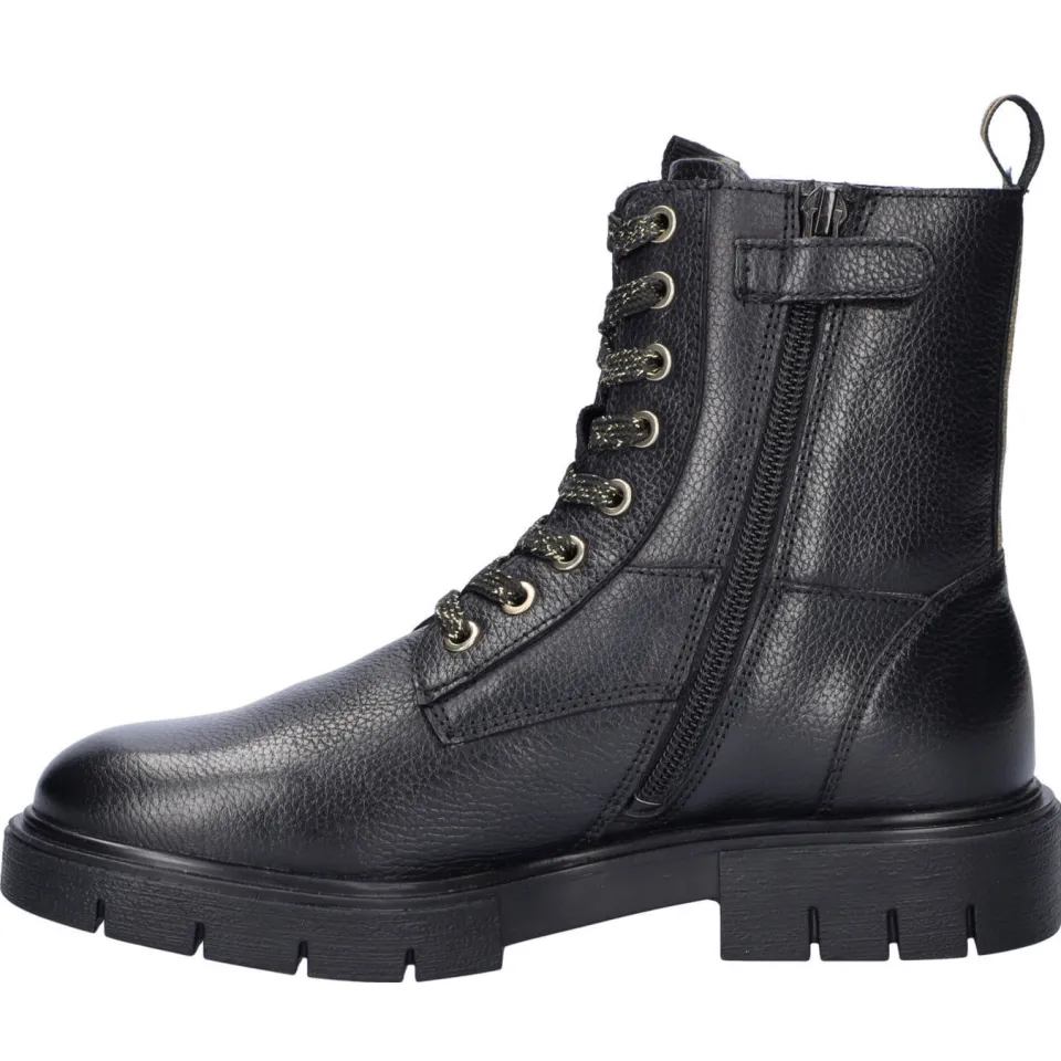 Nelson Kids leren veterboots zwart, foto 4