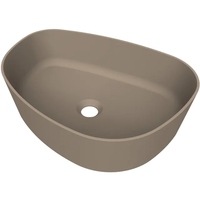 Arcqua Rocker Opbouw Waskom Organisch R 50x37 Mat Truffel
